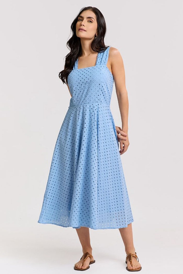 VESTIDO MIDI ALGODÃO AURORA