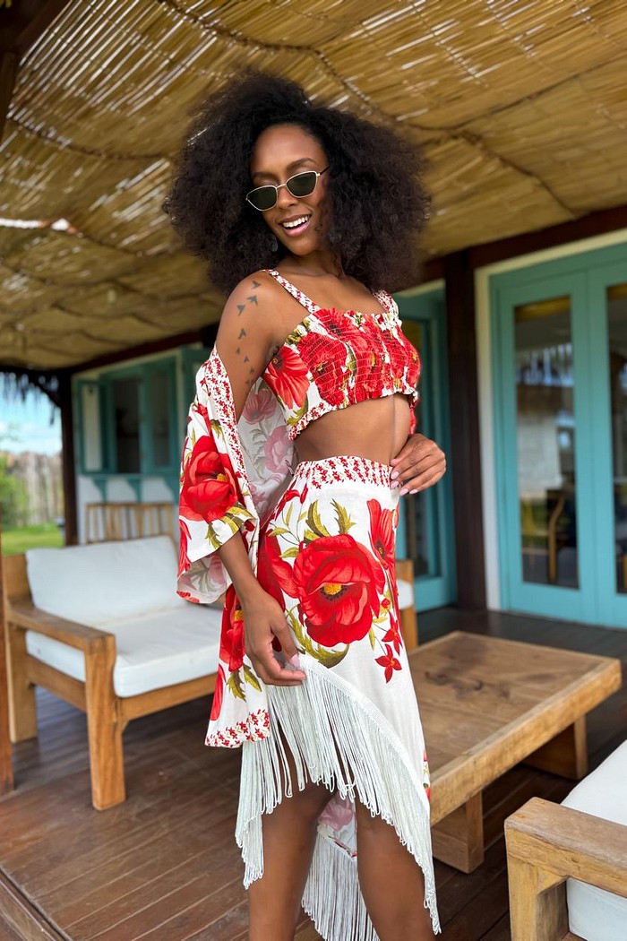 TOP FAIXA VISCOSE JARDIM REAL