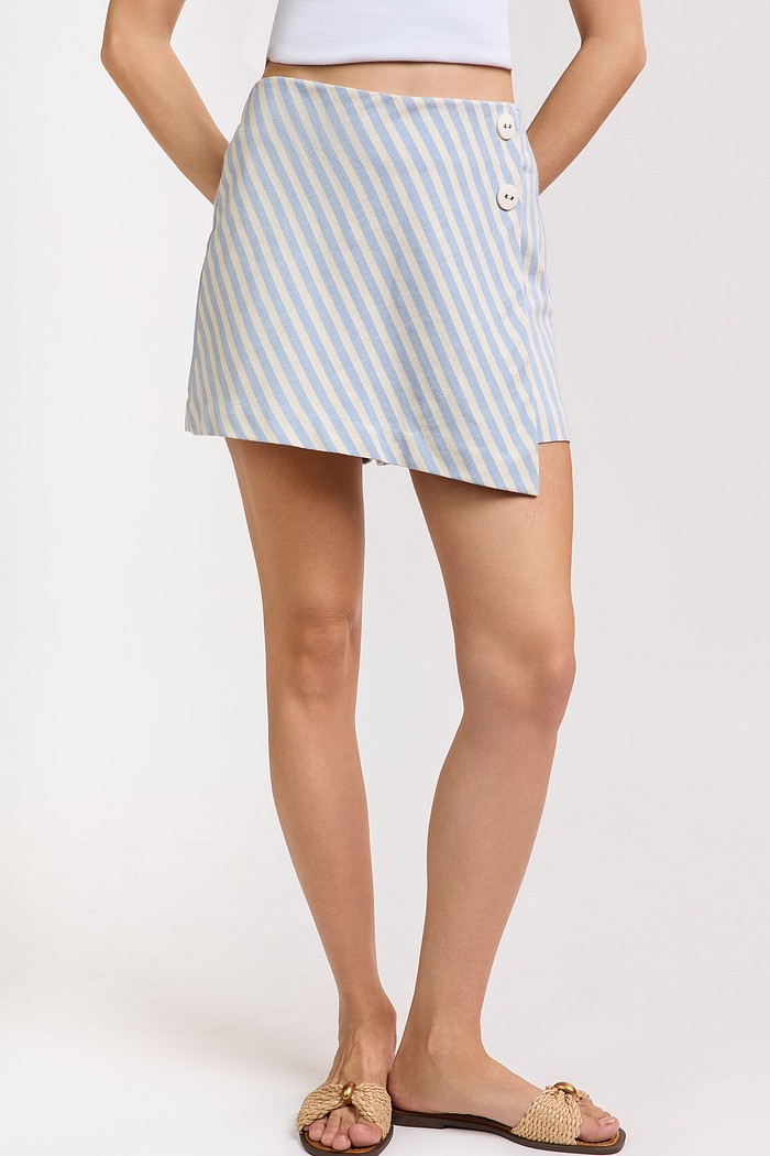 SHORTS SAIA LISTRADA ALGODAO ZOE