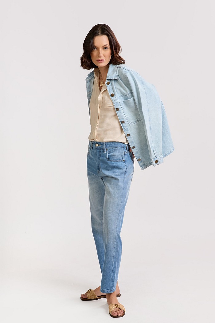 CALCA FEMININA MOM JEANS