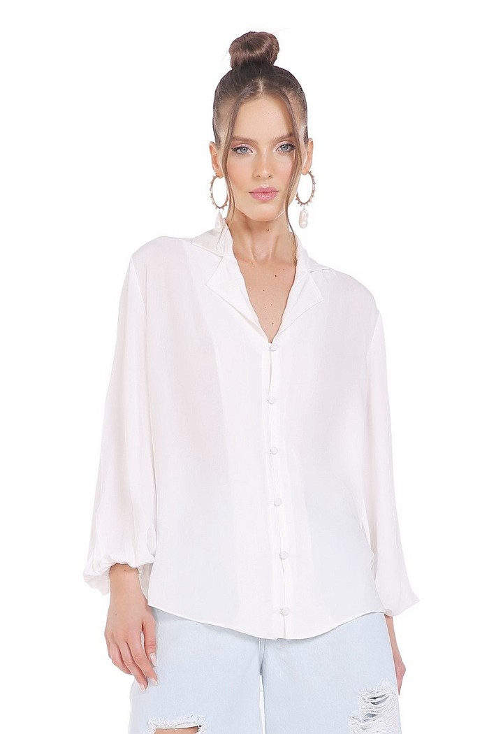 Camisa Manga Longa Detalhe Botoes Viber 322
