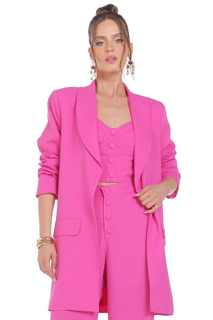 Blazer Detalhe Lapelas Viber 322