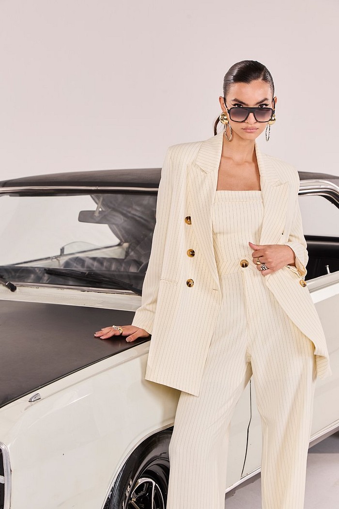 Blazer Alfaiataria Risca De Giz