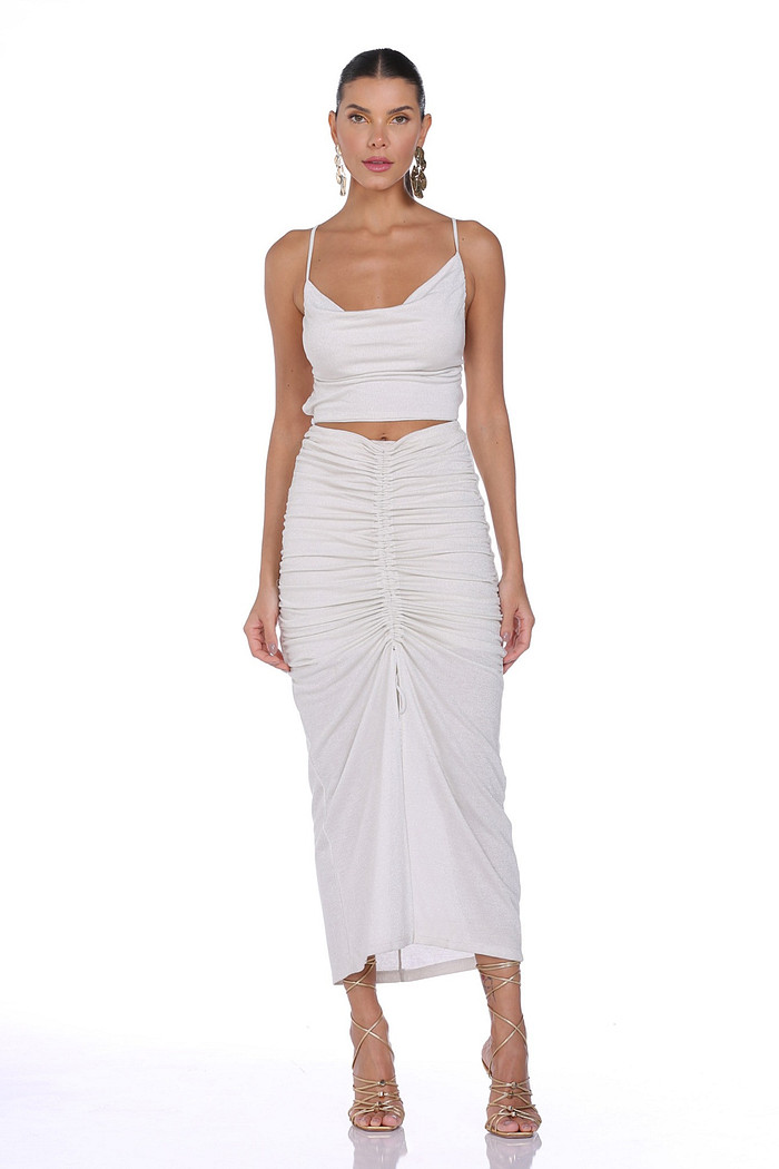 Conjunto Saia Drapeada Viber 522