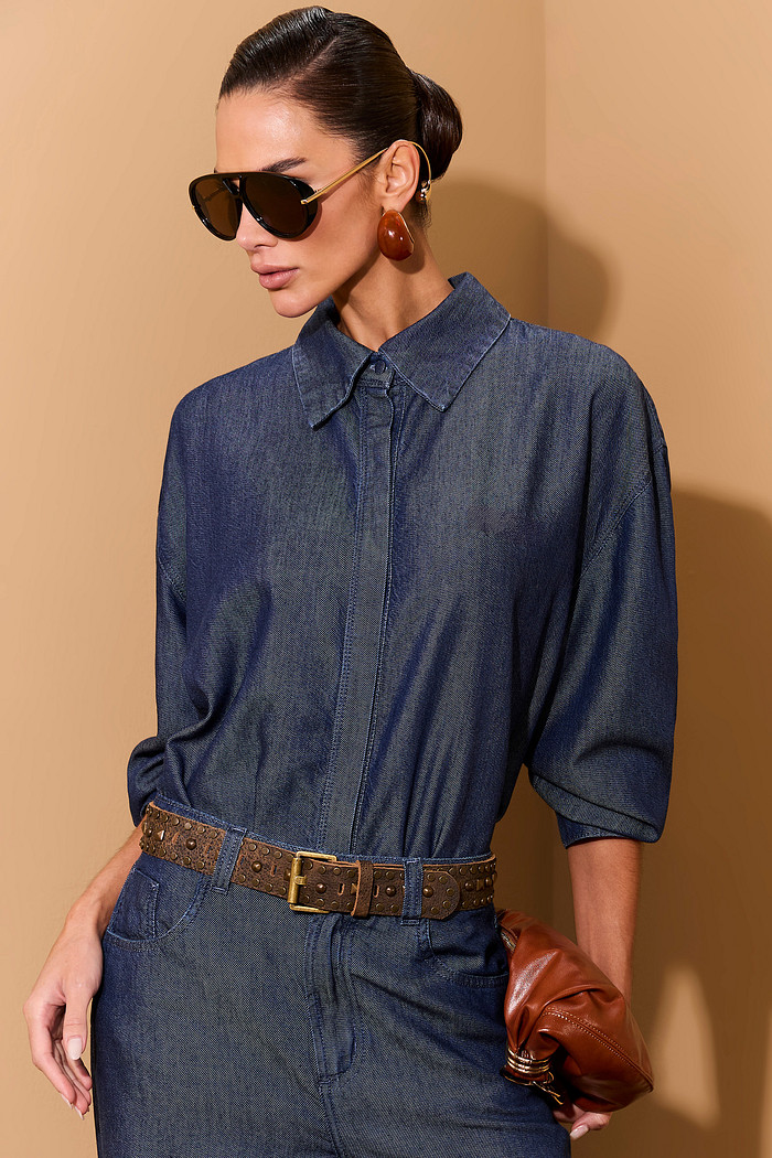 CAMISA JEANS OVERSIZED