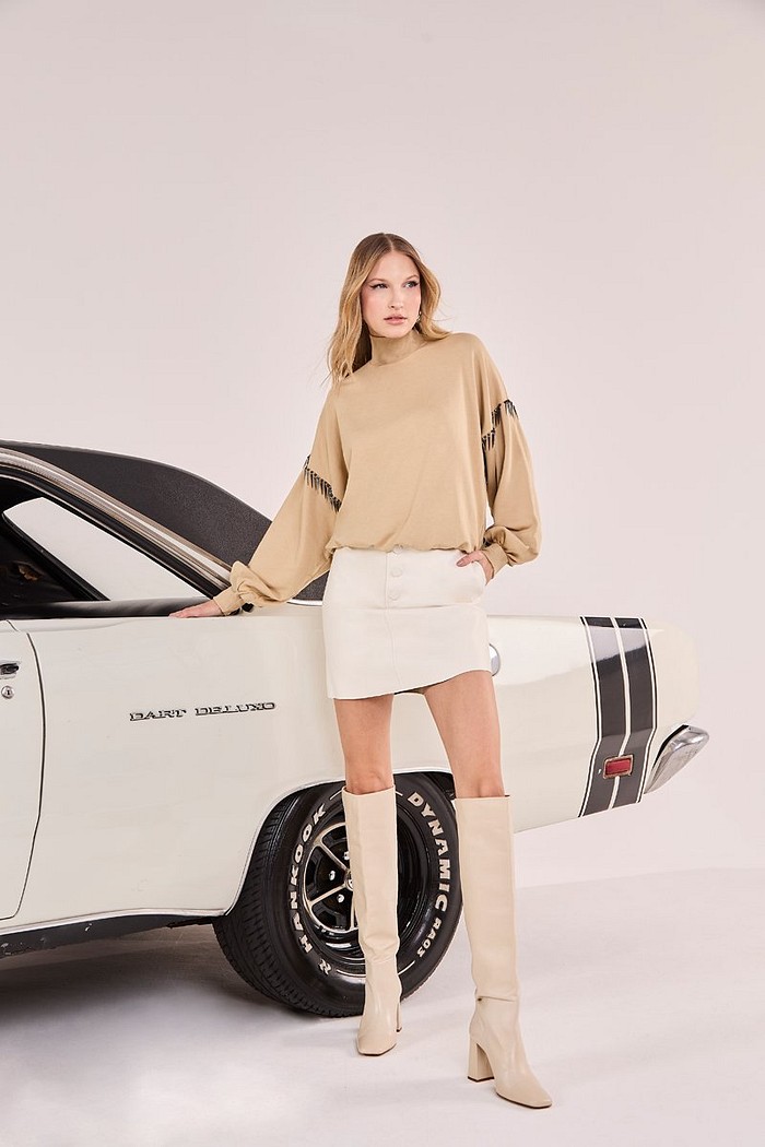 Blusa Moletom Com Bordado