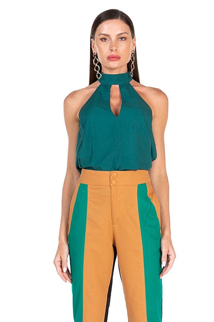 Blusa Botoes Gola Viber 222