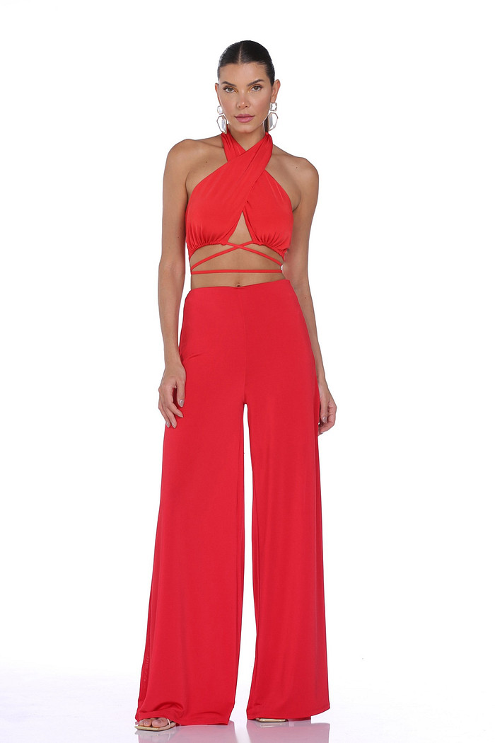 Conjunto Top E Calca Jersey Viber 522