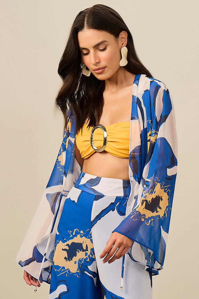 SAÍDA DE PRAIA CURTA ESTAMPADA