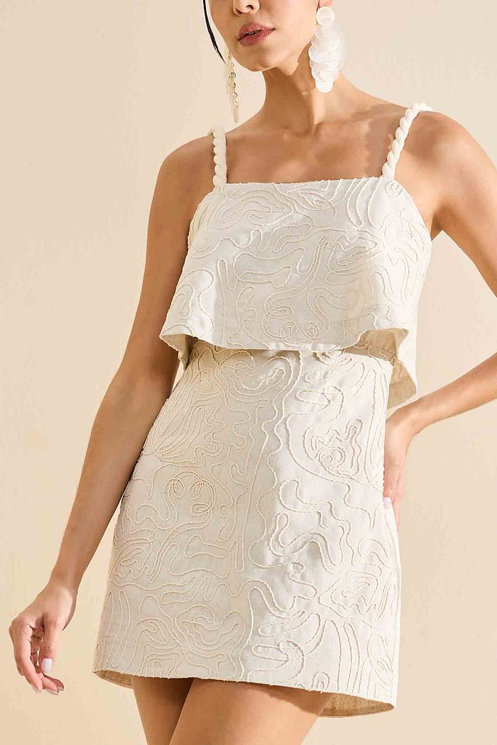 VESTIDO LINHO BORDADO