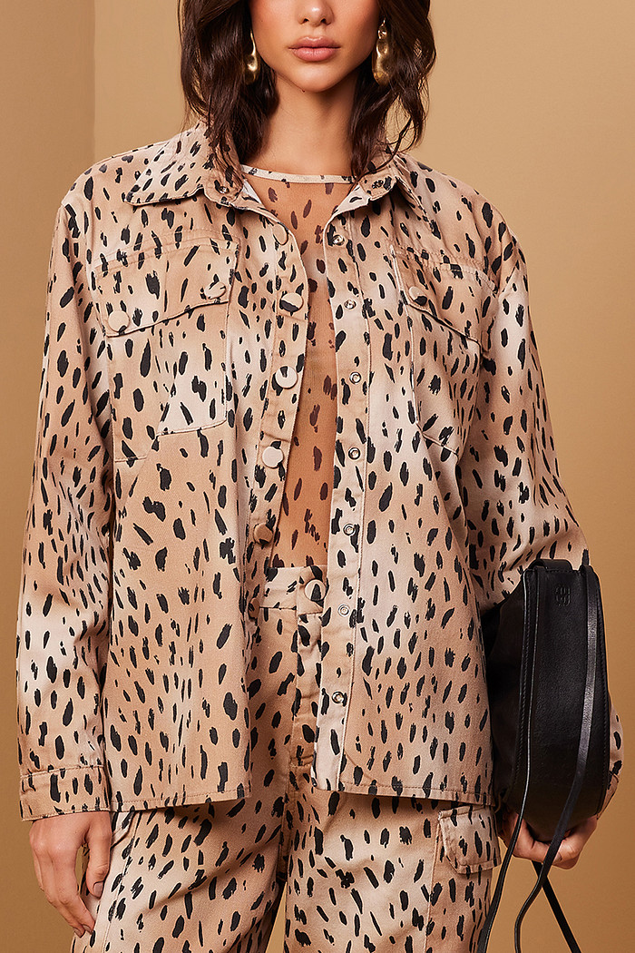 CAMISA SARJA ESTAMPADA