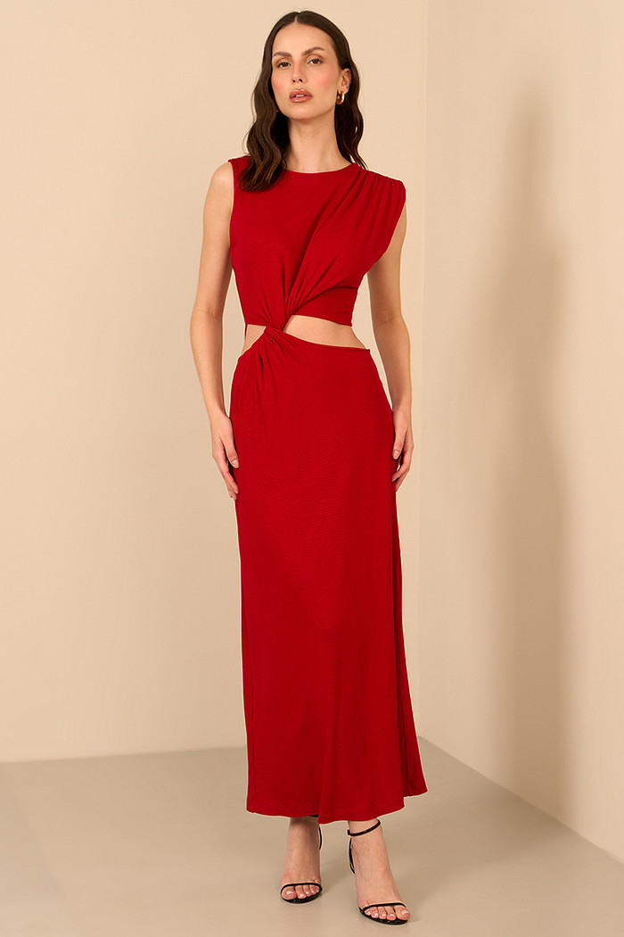 VESTIDO MALHA CANELADA