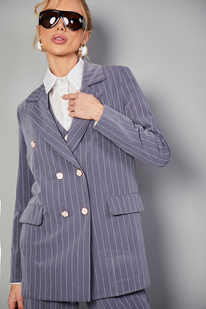 BLAZER ALFAIATARIA RISCA DE GIZ