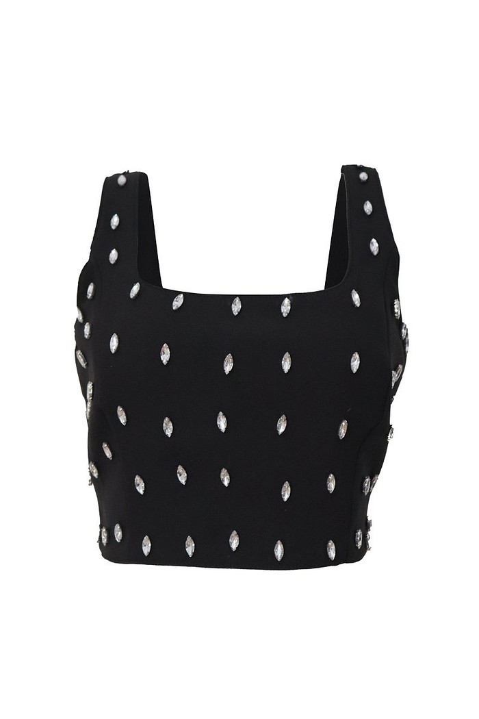 Top Alfaiataria Com Bordado Cristal