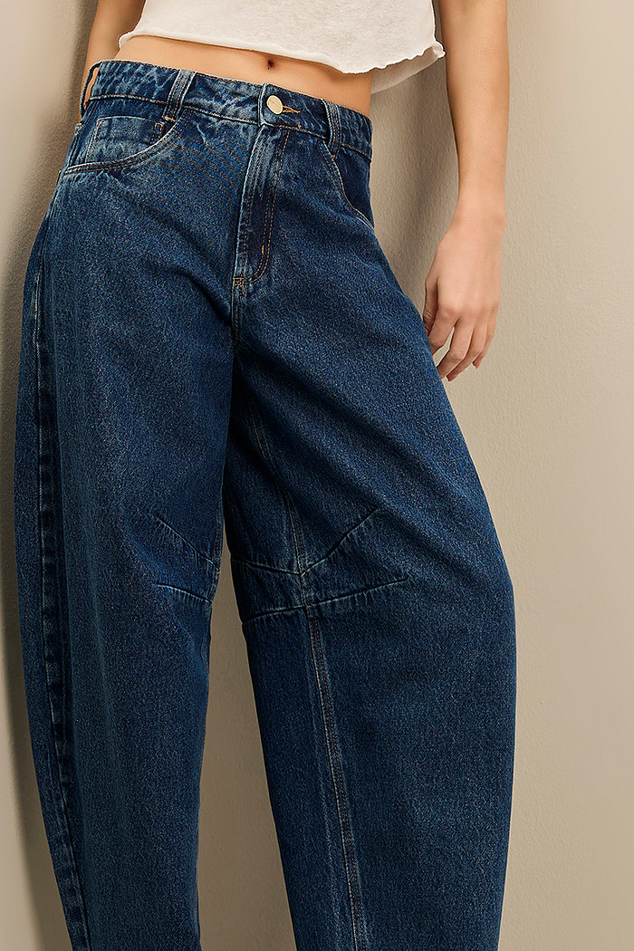 CALÇA JEANS BARREL MAXI