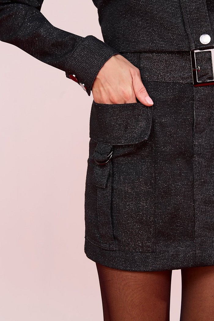 Saia Sarja Curta Brilho