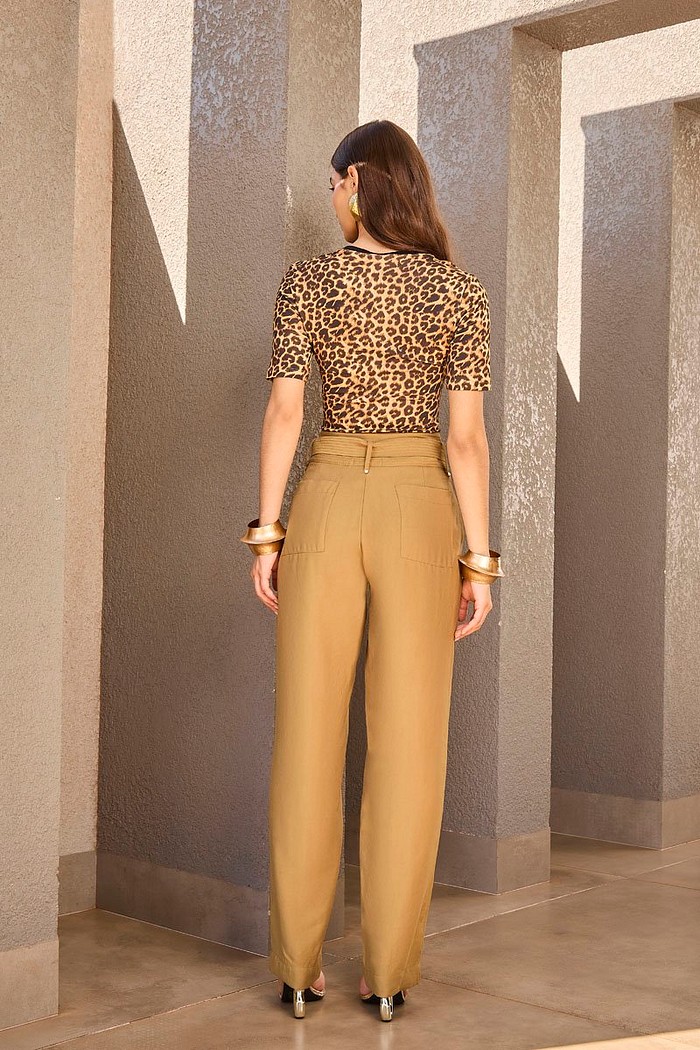 CALCA ALFAIATARIA COM FAIXA