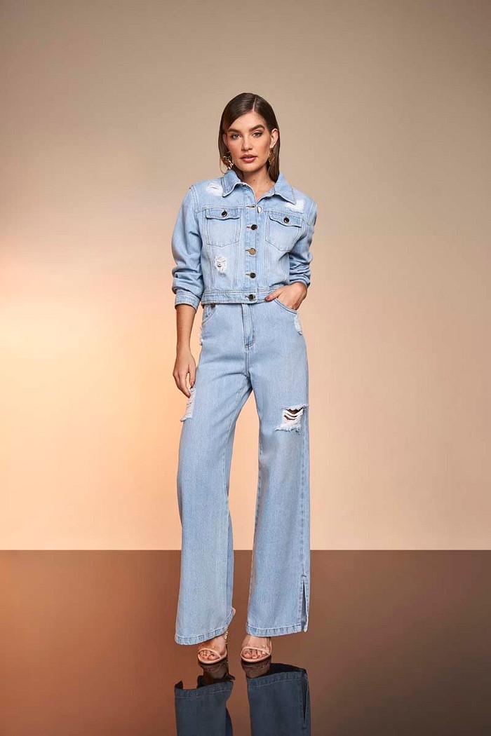Jaqueta Jeans Oversized