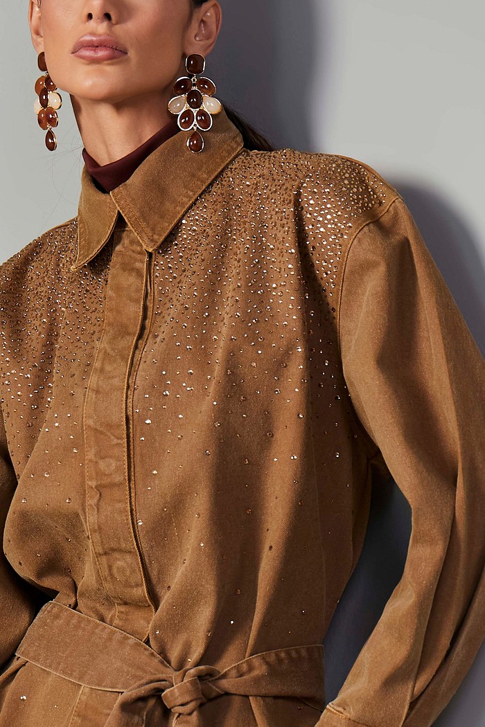 CAMISA SARJA OVERSIZED COM TERMOCOLANTE