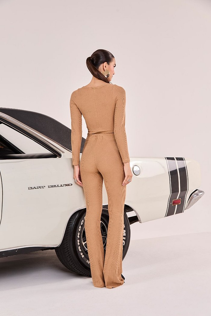 Calca Micro Flare Wavy