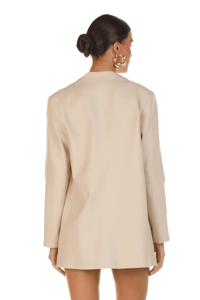 Blazer Linho Detalhe Botoes