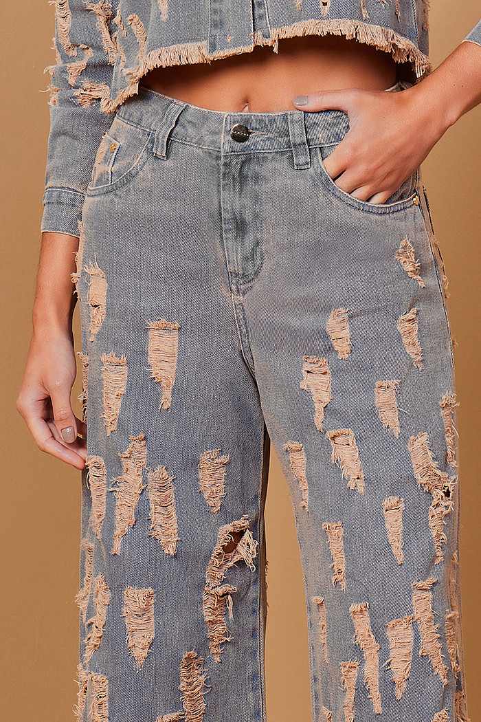 CALÇA JEANS PANTALONA VINTAGE