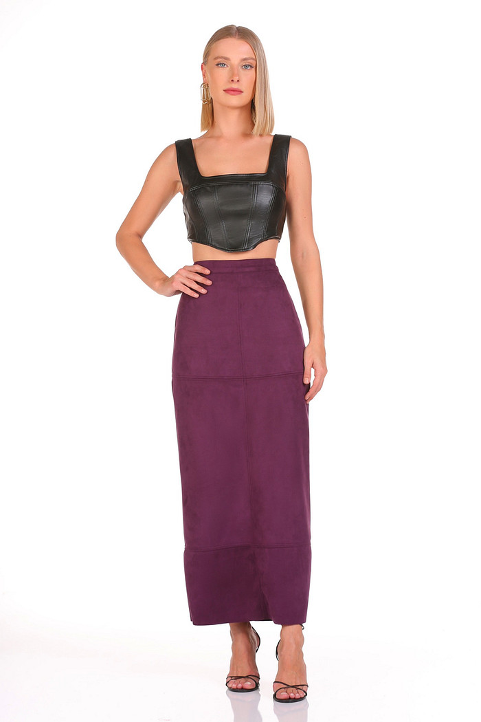 Saia Midi Suede Viber 123