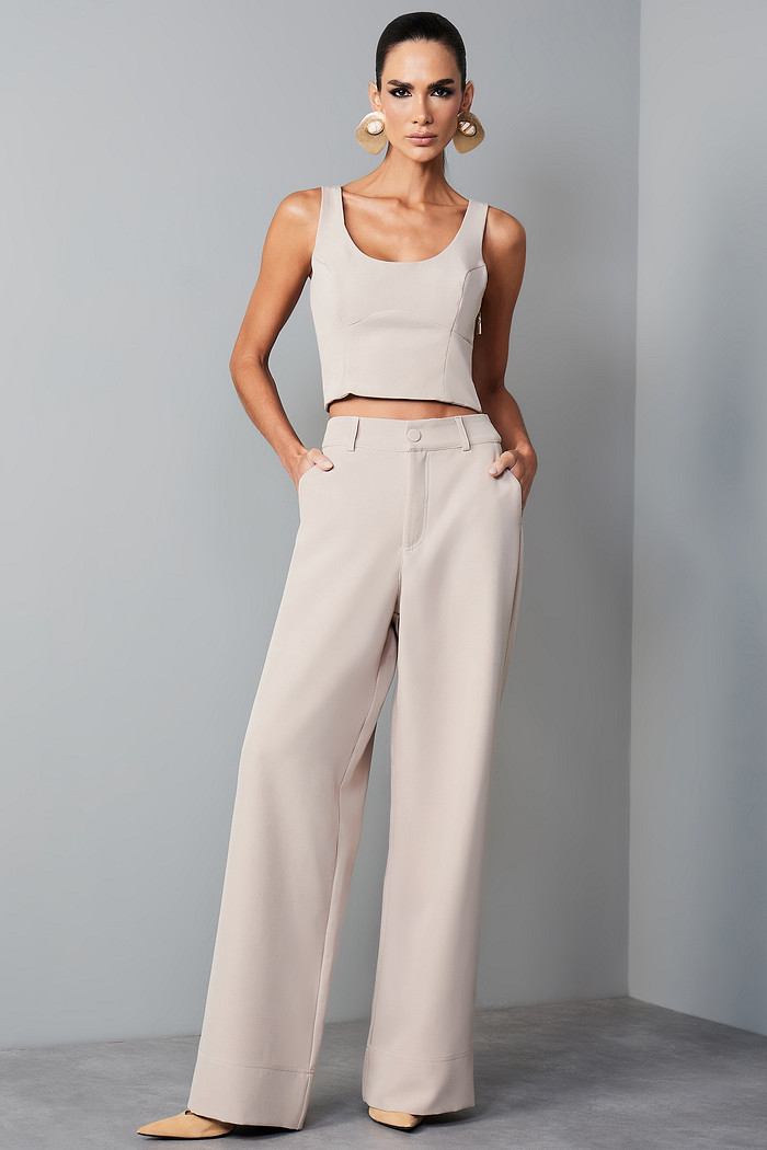 CALÇA ALFAIATARIA COM BOLSOS