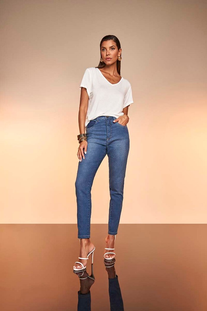 Calca Jeans High Fit Viber