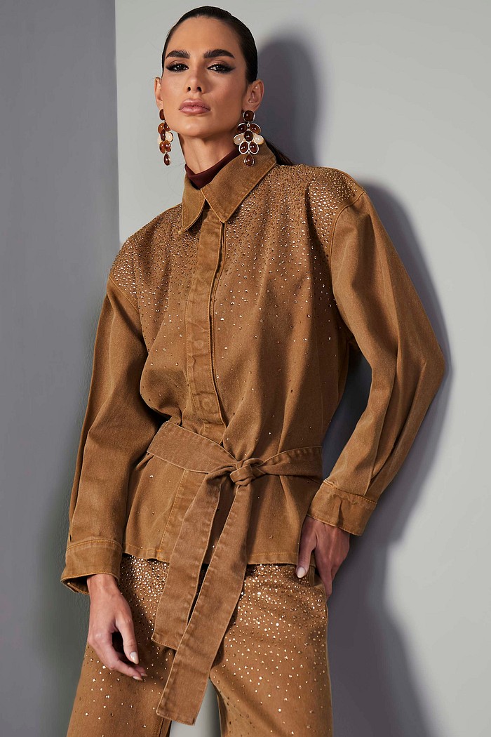 CAMISA SARJA OVERSIZED COM TERMOCOLANTE