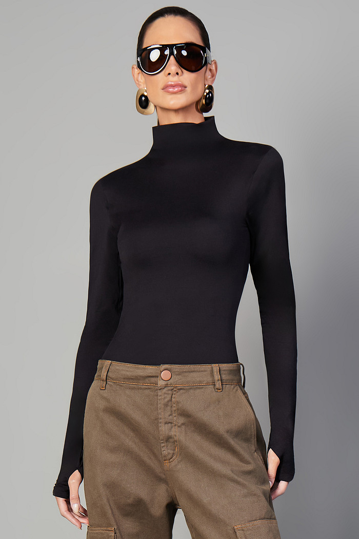 BLUSA MALHA MANGA LONGA