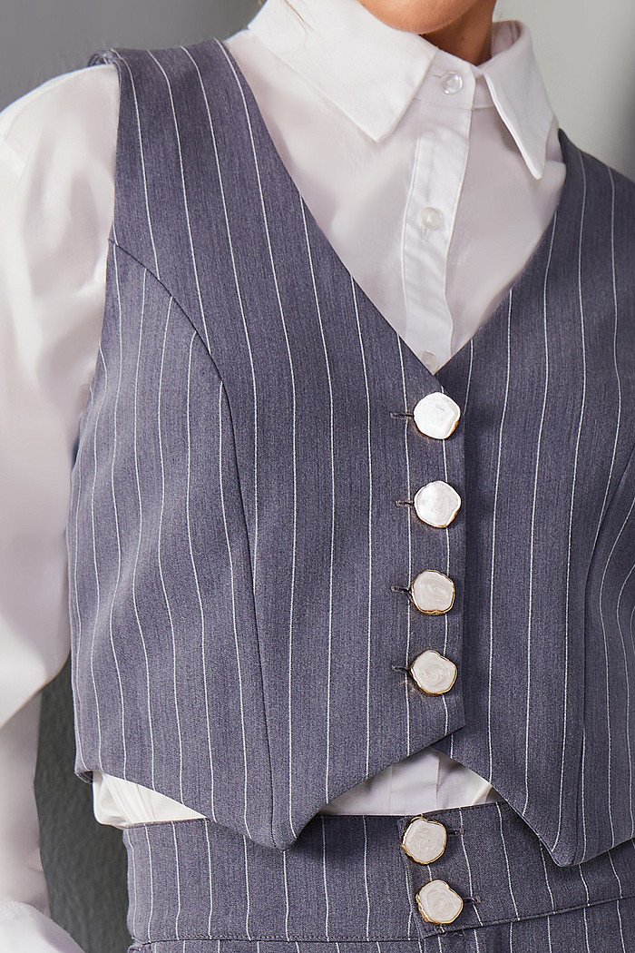 COLETE ALFAIATARIA RISCA DE GIZ