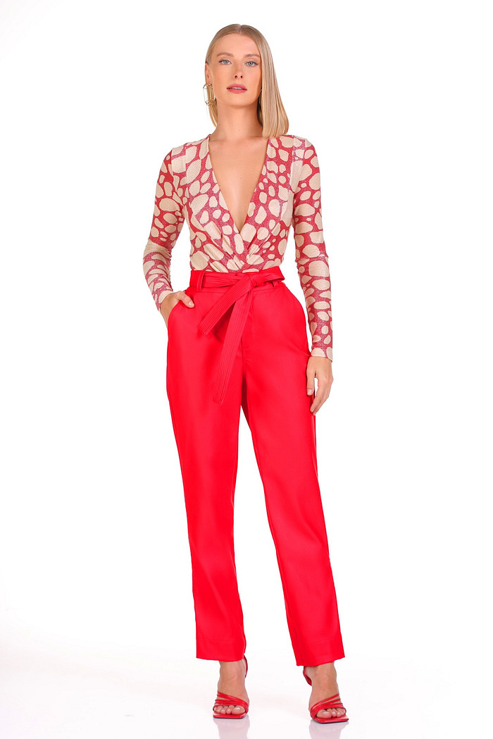 Body Decote Pregas Transpassadas Viber 123