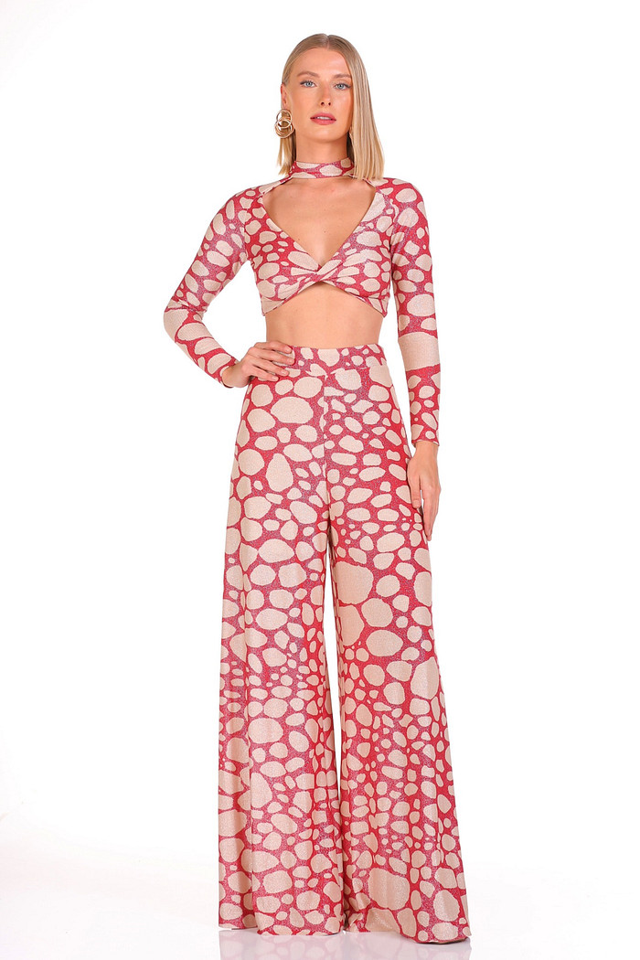 Conjunto Blusa E Calca Estampado Viber 123