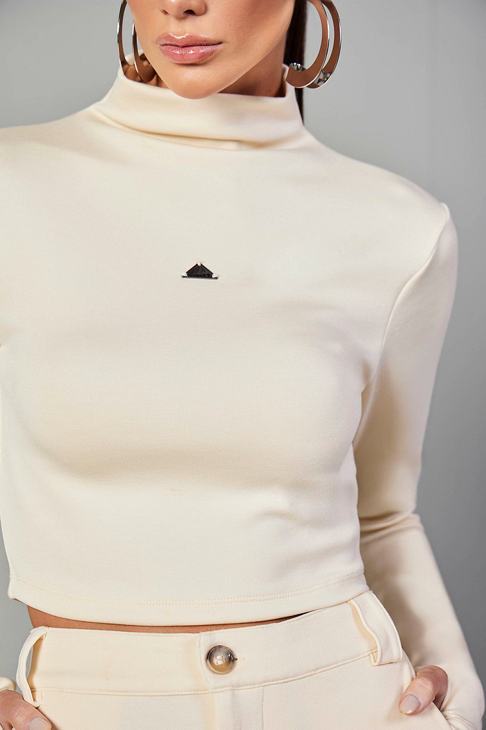 BLUSA MANGA LONGA DE MALHA