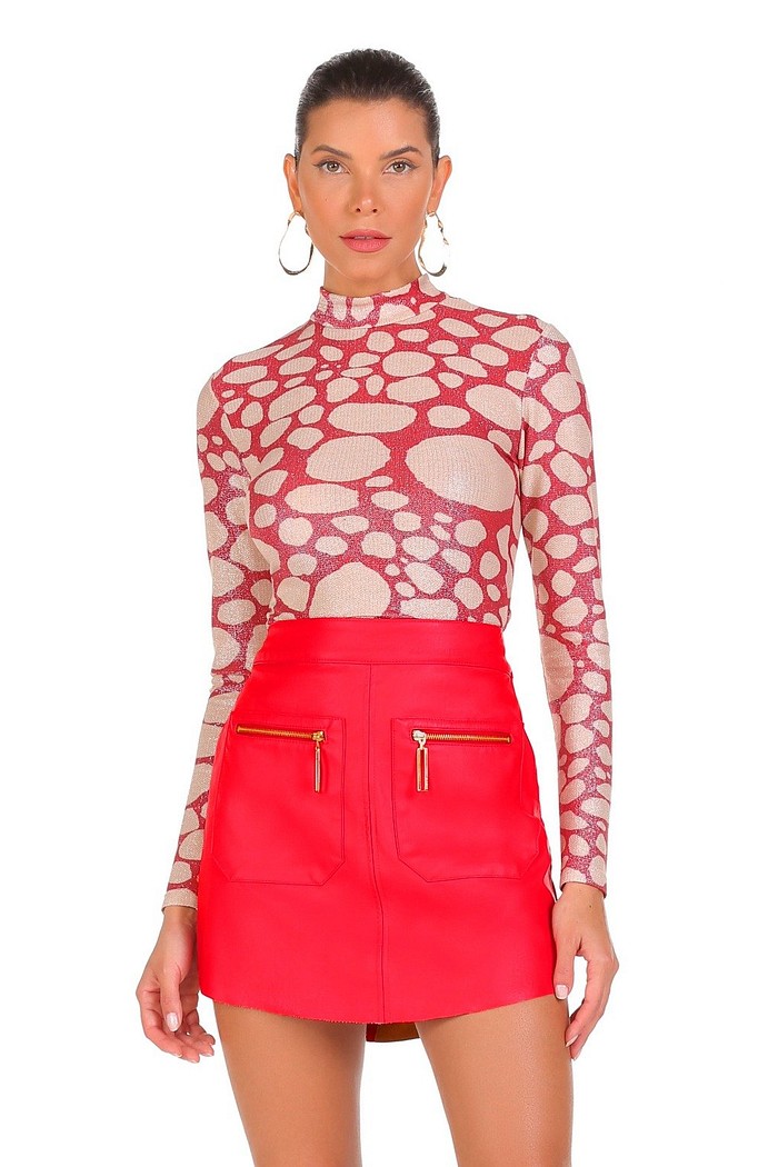 Blusa Gola Alta Estampada Viber 123