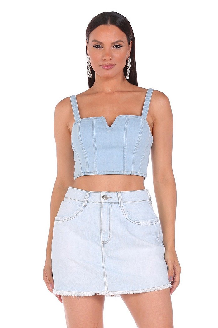 Saia Jeans Mini Rzm 223