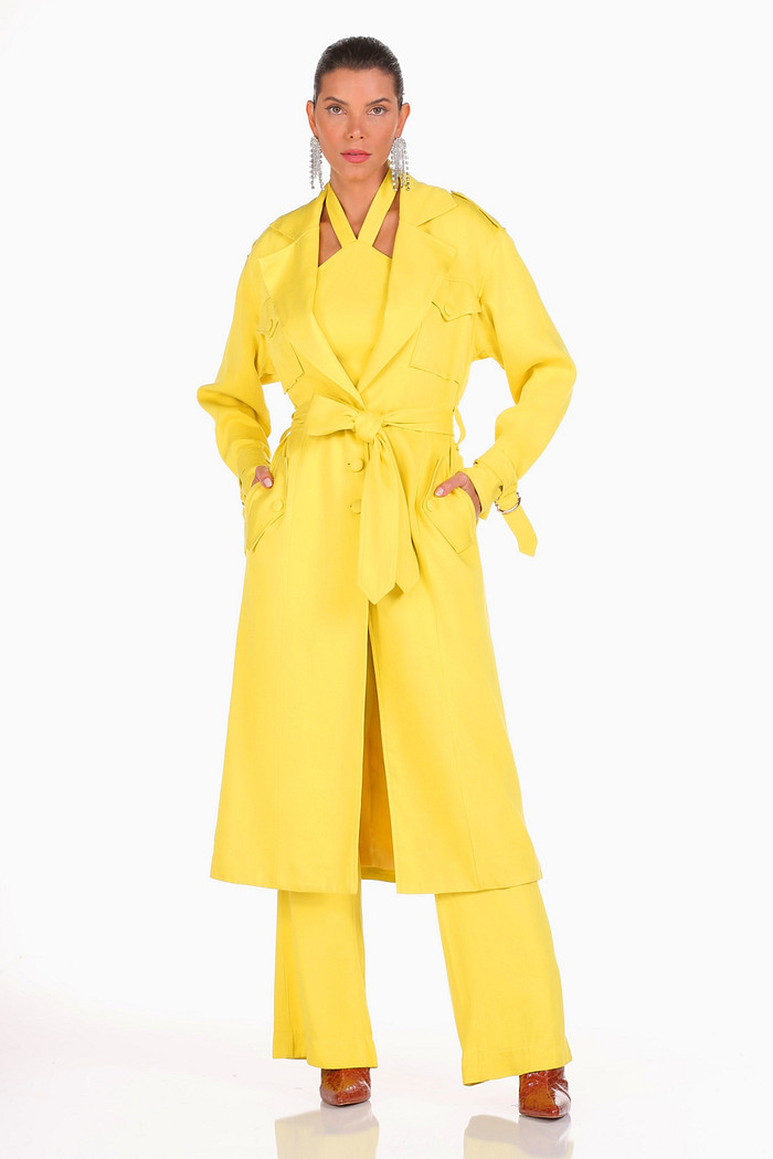 Casaco Detalhe Botoes E Faixa Viber 123