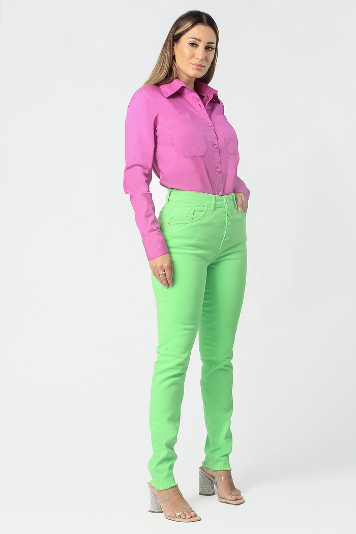 Calca Sarja High Fit Rzm 222