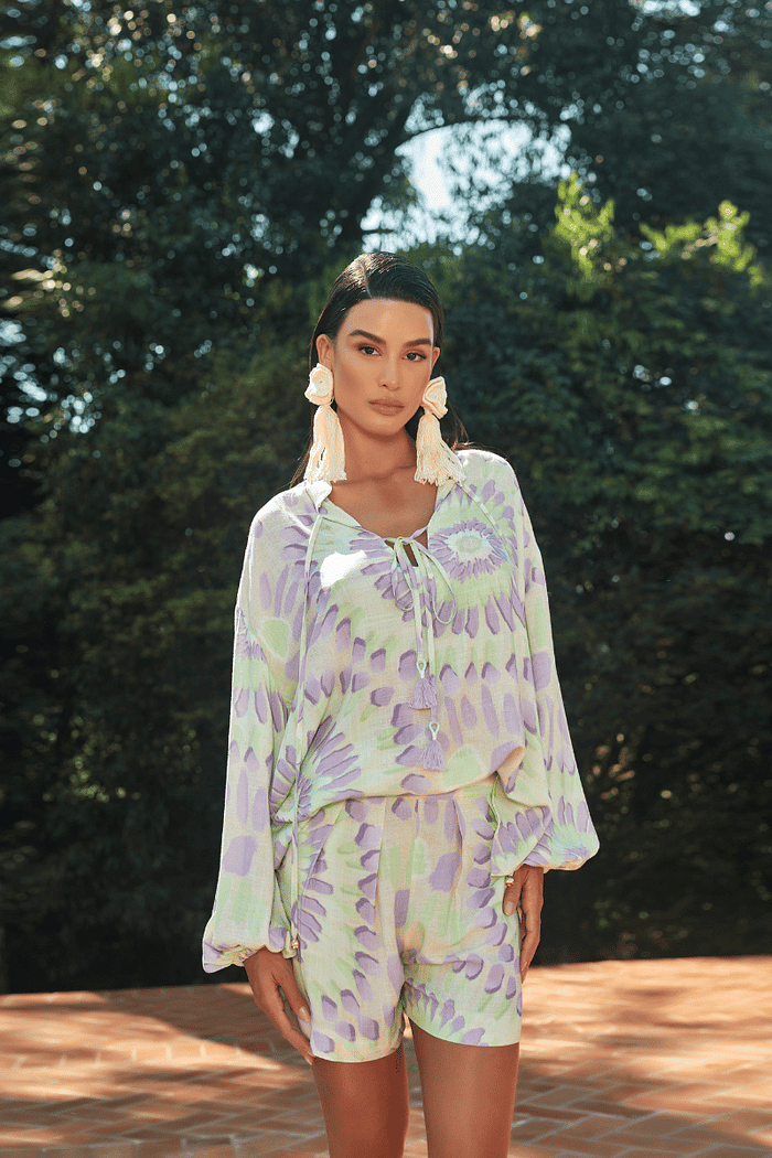 Blusa Bata Estampada