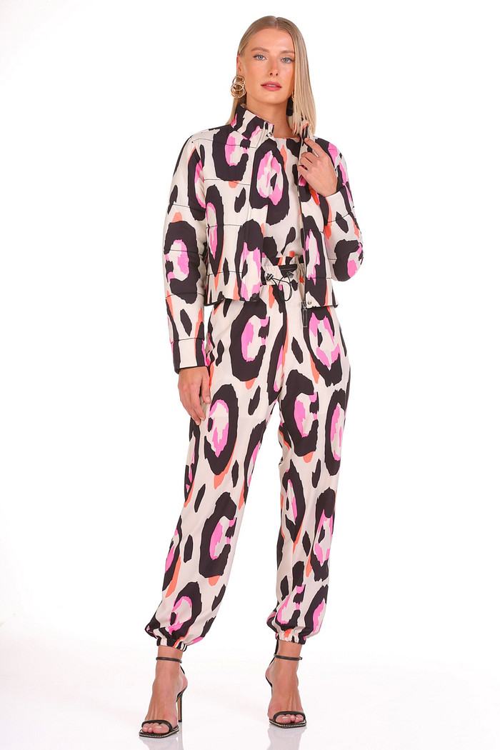 Jaqueta Puffer Estampada Viber 123