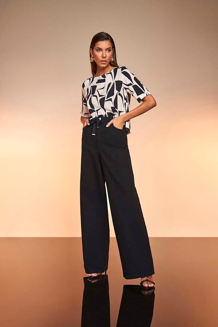 Calca Sarja Wide Leg 323 6