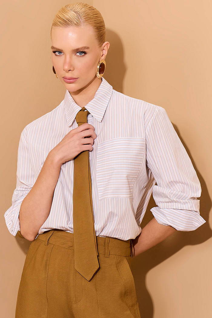 CAMISA OVERSIZED LISTRADA