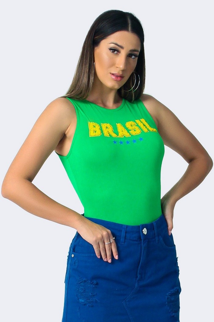 Body Especial Copa Estampa E Bordado Luleg 322