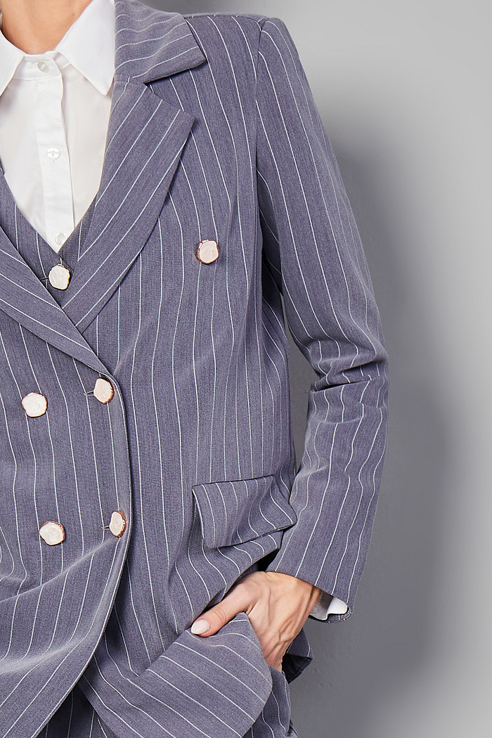 BLAZER ALFAIATARIA RISCA DE GIZ