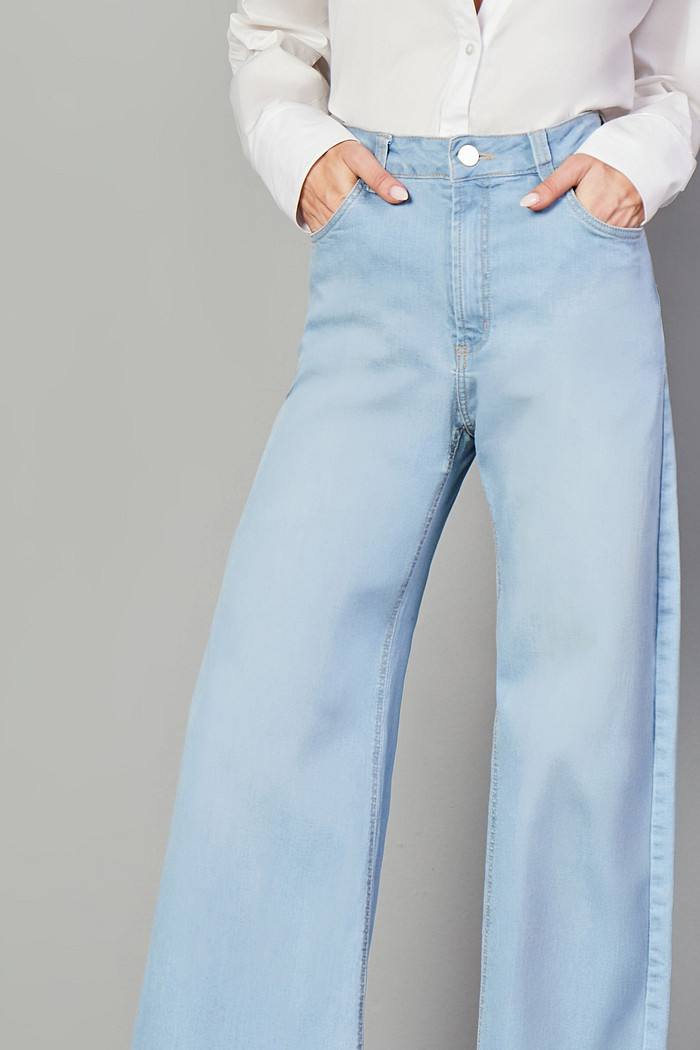 CALÇA JEANS LISA WIDE LEG