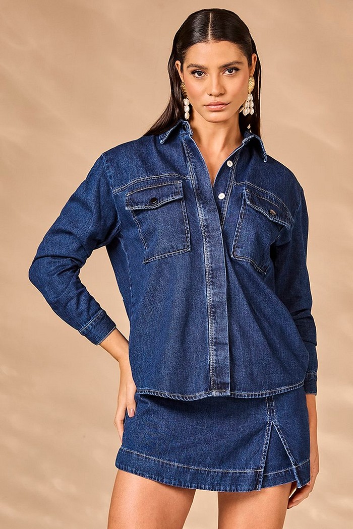 SHORTS SAIA JEANS CURTO