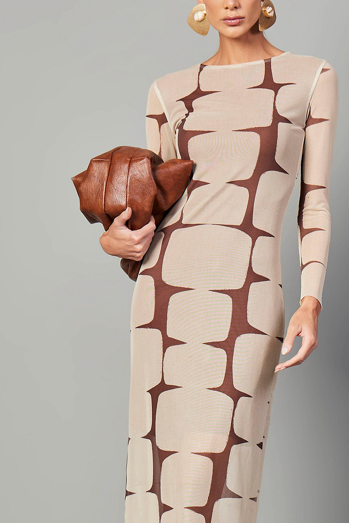 VESTIDO TULE ESTAMPA CHAMONIX