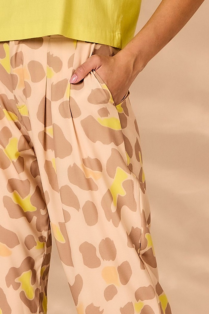 CALÇA RETA ESTAMPADA