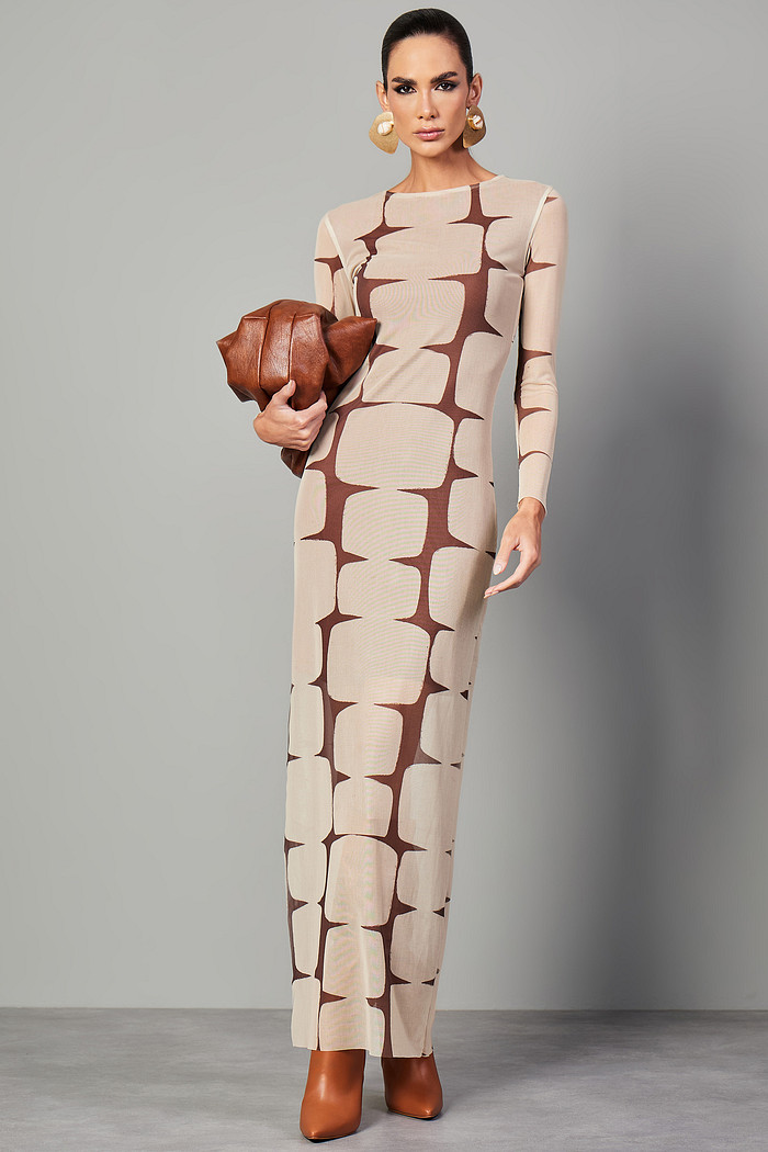 VESTIDO TULE ESTAMPA CHAMONIX